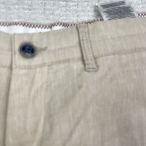 Jack & Jones Pants Mens 34 / 32 Sand Beige Linen Blend Slim Fit Marco Straight - Picture 8 of 13